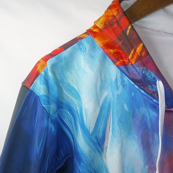 Wolves L Together Ice & Fire Hoodie Pullover Shirt - Picture 7 of 11